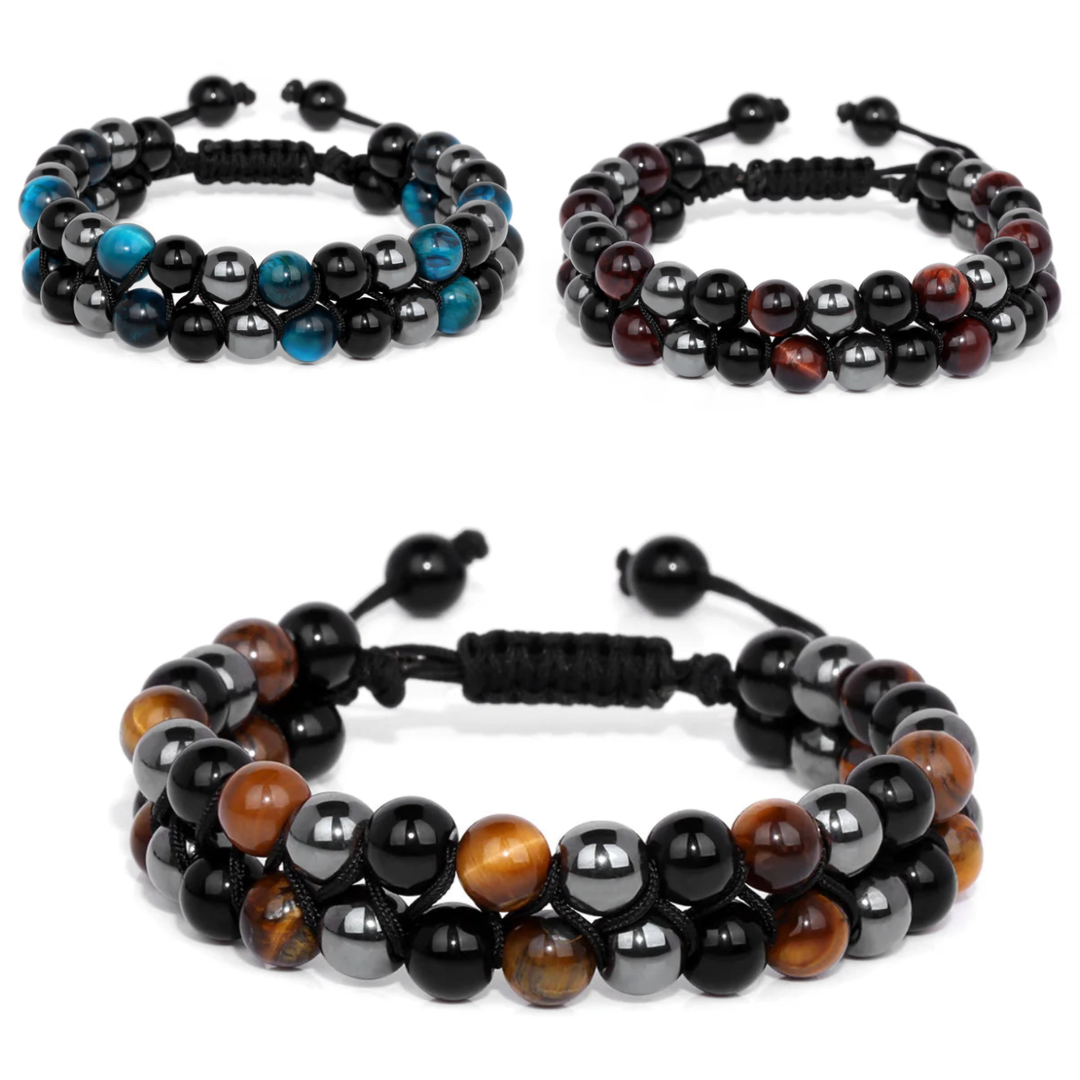 Tiger Eye Triple Protection Bracelet
