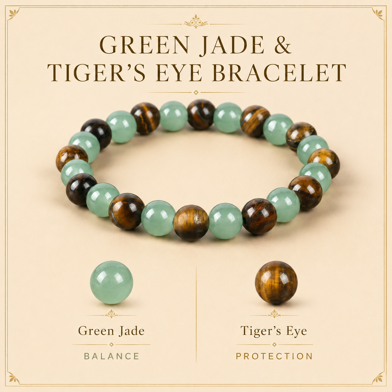 Green Jade and Tiger's Eye